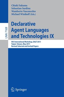 Front cover_Declarative Agent Languages and Technologies IX