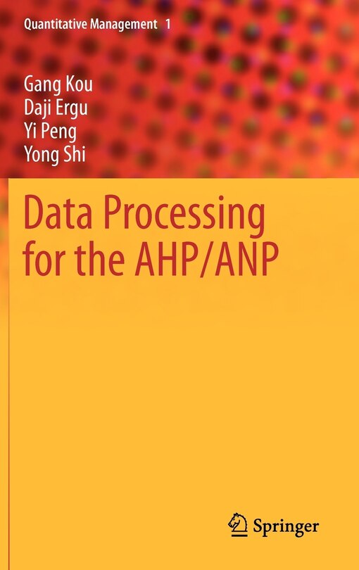 Couverture_Data Processing for the AHP/ANP