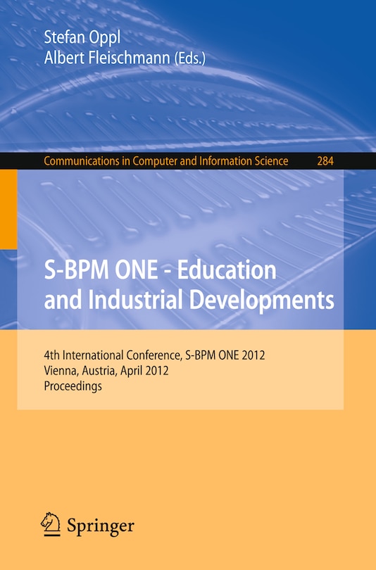 Front cover_S-BPM ONE - Education and Industrial Developments