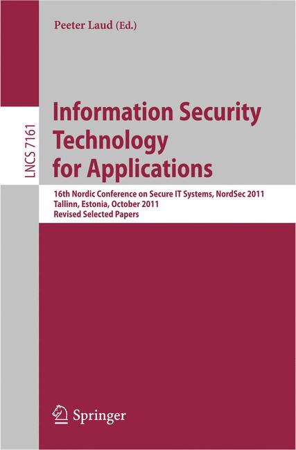 Couverture_Information Security Technology for Applications