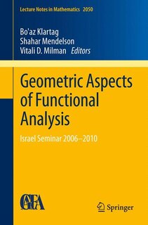 Front cover_Geometric Aspects of Functional Analysis