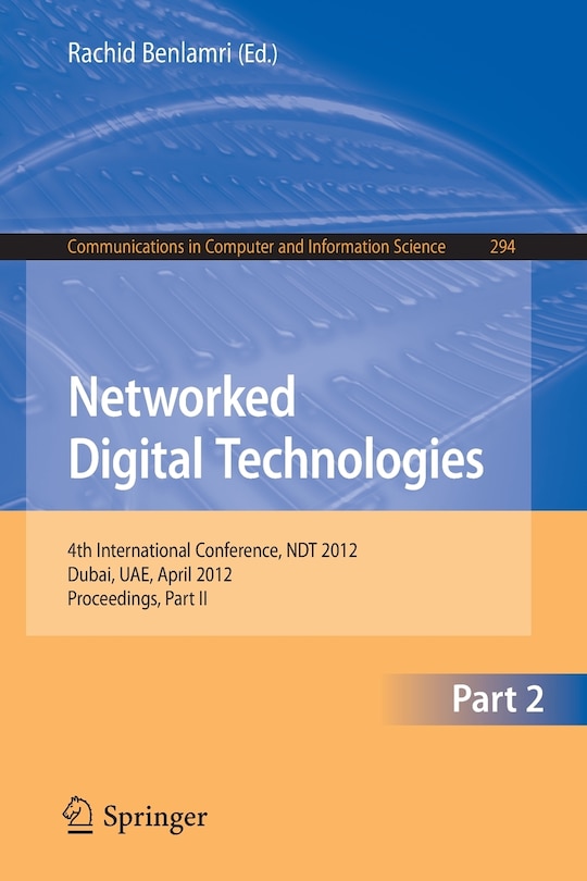 Front cover_Networked Digital Technologies, Part II