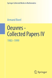 Front cover_Oeuvres - Collected Papers IV