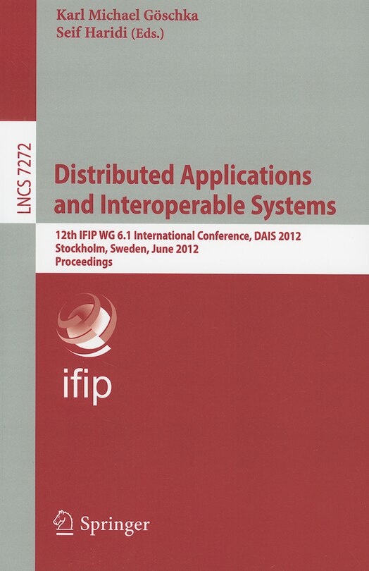 Front cover_Distributed Applications and Interoperable Systems