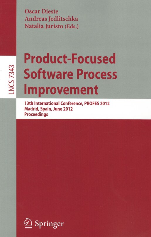 Front cover_Product-Focused Software Process Improvement