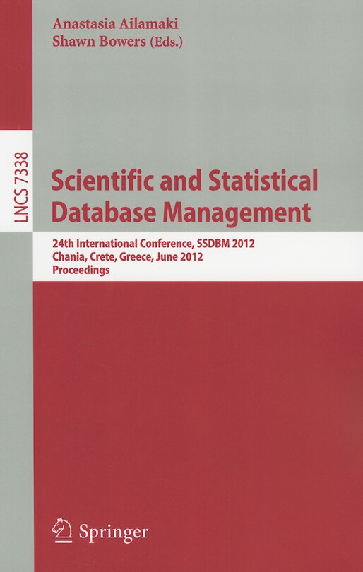 Front cover_Scientific and Statistical Database Management