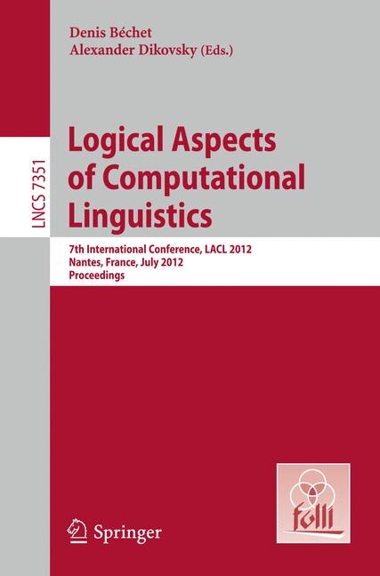 Couverture_Logical Aspects of Computational Linguistics