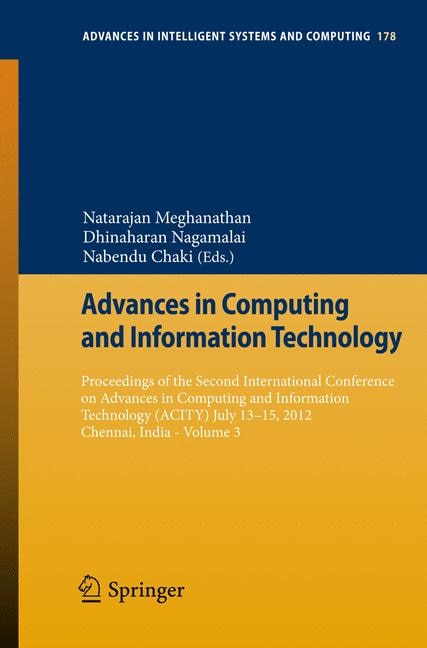 Couverture_Advances in Computing and Information Technology