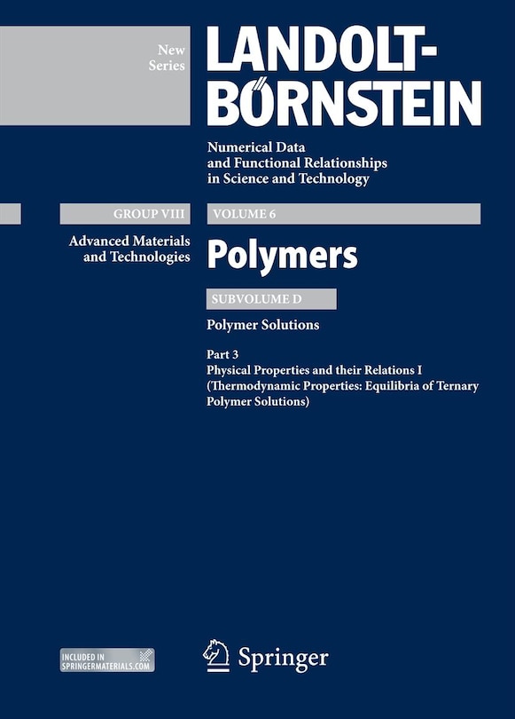 Couverture_Physical Properties and their Relations I