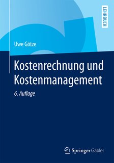 Front cover_Kostenrechnung Und Kostenmanagement