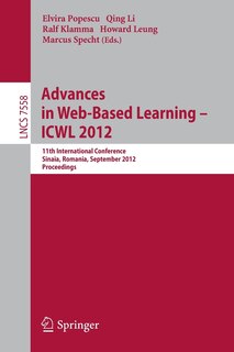 Front cover_Advances in Web-based Learning - ICWL 2012