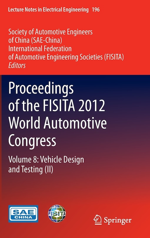 Couverture_Proceedings of the FISITA 2012 World Automotive Congress