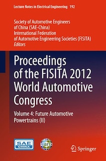 Front cover_Proceedings of the FISITA 2012 World Automotive Congress