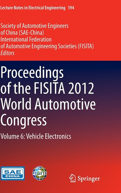 Couverture_Proceedings of the FISITA 2012 World Automotive Congress