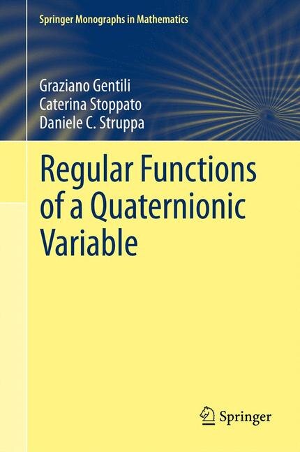 Couverture_Regular Functions of a Quaternionic Variable