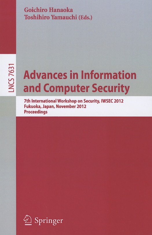 Couverture_Advances in Information and Computer Security