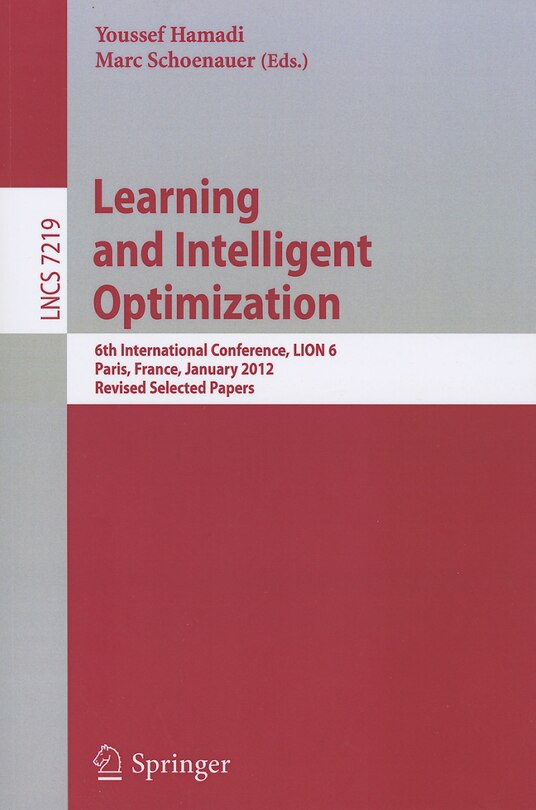 Front cover_Learning and Intelligent Optimization