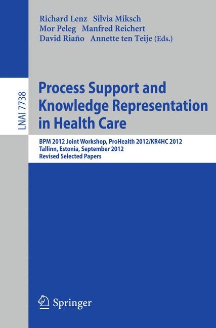 Couverture_Process Support and Knowledge Representation in Health Care