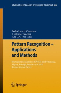 Couverture_Pattern Recognition - Applications and Methods