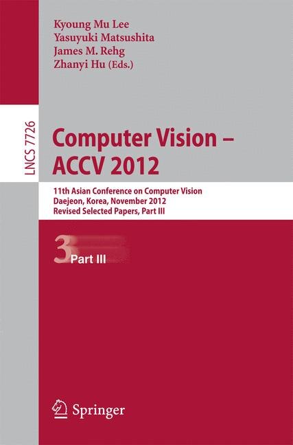 Front cover_Computer Vision - ACCV 2012