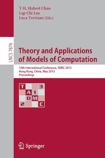 Front cover_Theory and Applications of Models of Computation