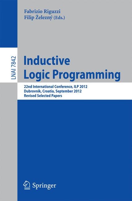 Front cover_Inductive Logic Programming