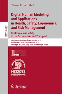 Couverture_Digital Human Modeling and Applications in Health, Safety, Ergonomics and Risk Management. Healthcare and Safety of the Environment and Transport