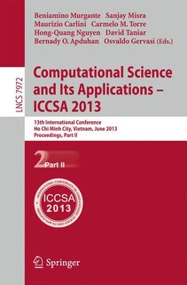 Front cover_Computational Science And Its Applications - Iccsa 2013