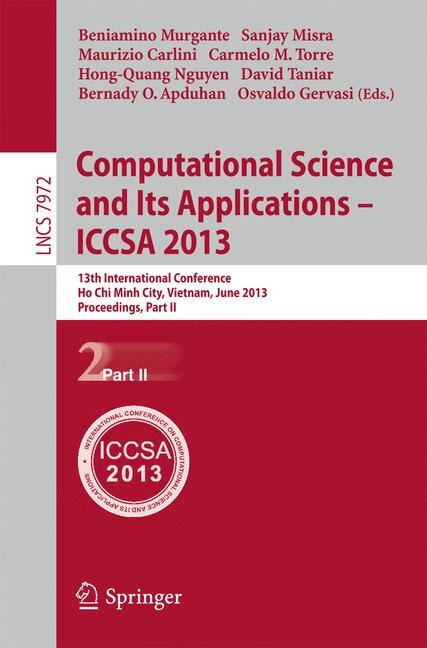 Front cover_Computational Science And Its Applications - Iccsa 2013