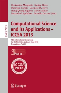 Couverture_Computational Science and Its Applications - ICCSA 2013