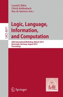Front cover_Logic, Language, Information, and Computation