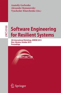 Front cover_Software Engineering for Resilient Systems