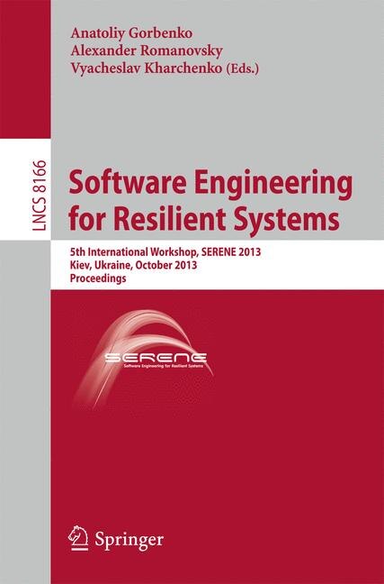 Front cover_Software Engineering for Resilient Systems
