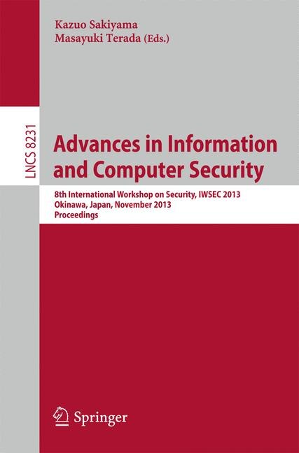 Front cover_Advances in Information and Computer Security
