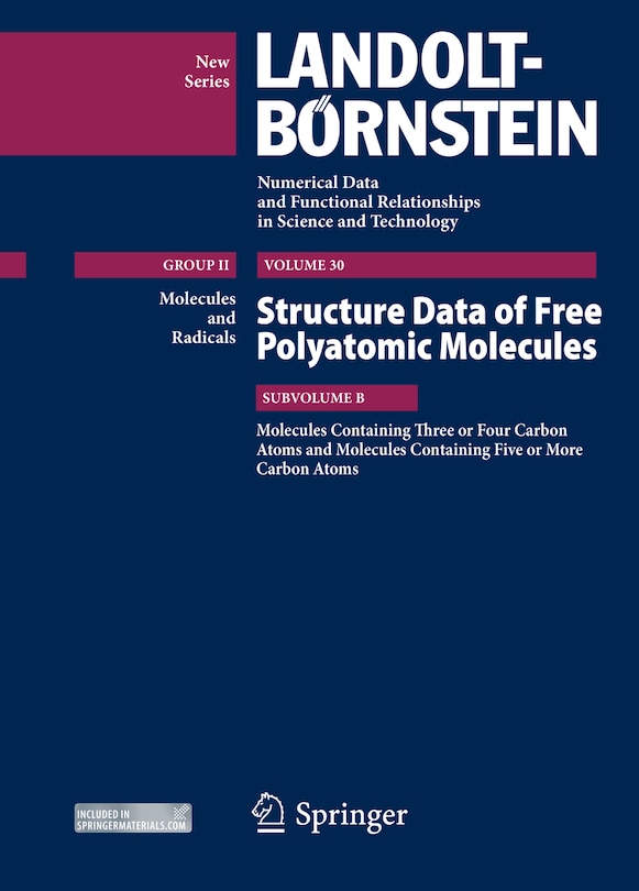Front cover_Molecules Containing Three or Four Carbon Atoms and Molecules Containing Five or More Carbon Atoms