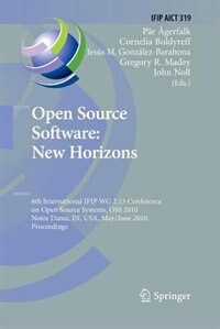 Front cover_Open Source Software: New Horizons