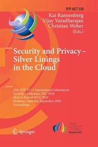 Couverture_Security and Privacy - Silver Linings in the Cloud