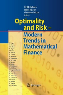 Couverture_Optimality and Risk - Modern Trends in Mathematical Finance