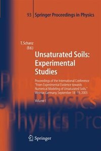Couverture_Unsaturated Soils: Experimental Studies