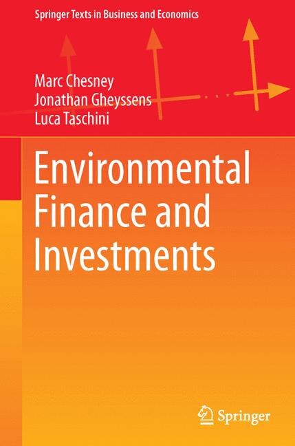 Front cover_Environmental Finance And Investments
