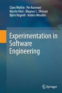Front cover_Experimentation in Software Engineering