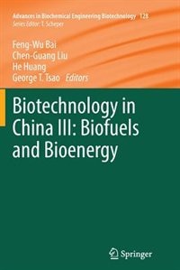 Front cover_Biotechnology in China III: Biofuels and Bioenergy