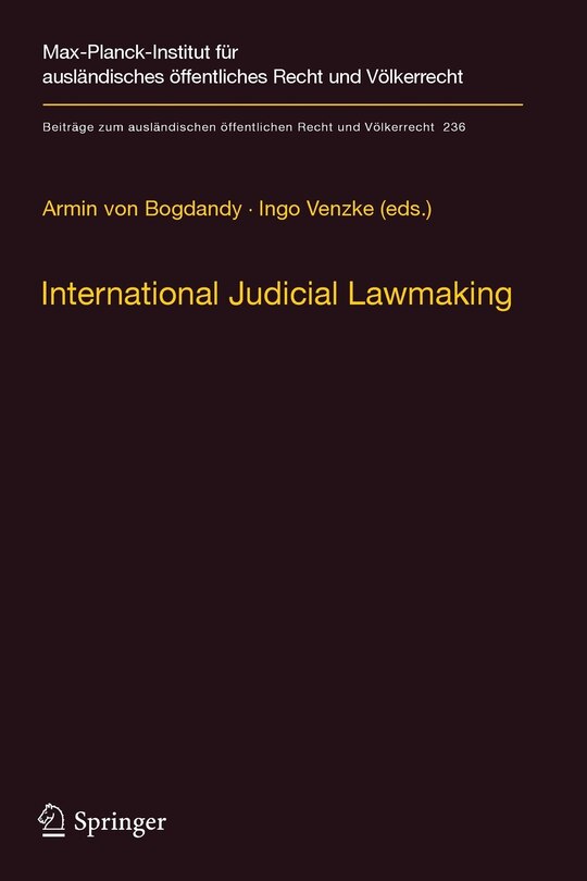 Front cover_International Judicial Lawmaking