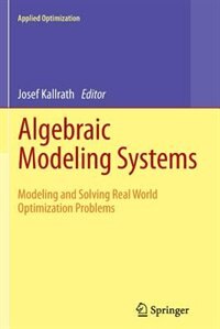 Front cover_Algebraic Modeling Systems