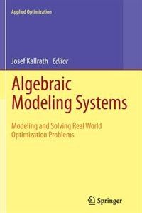 Front cover_Algebraic Modeling Systems