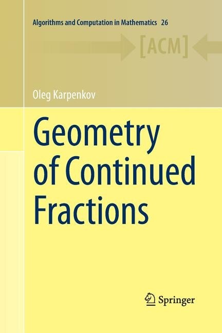 Front cover_Geometry Of Continued Fractions