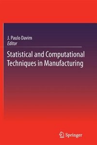 Front cover_Statistical and Computational Techniques in Manufacturing
