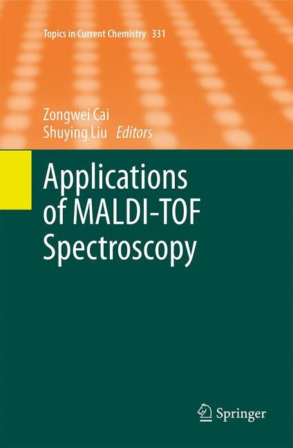 Couverture_Applications Of Maldi-tof Spectroscopy