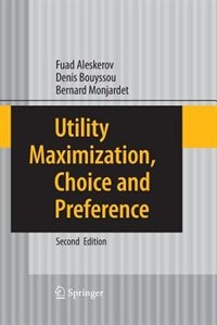 Couverture_Utility Maximization, Choice and Preference