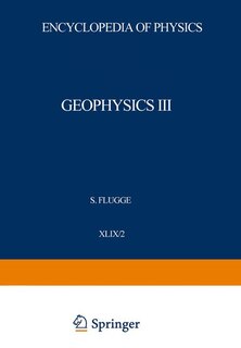 Front cover_Geophysik III / Geophysics III